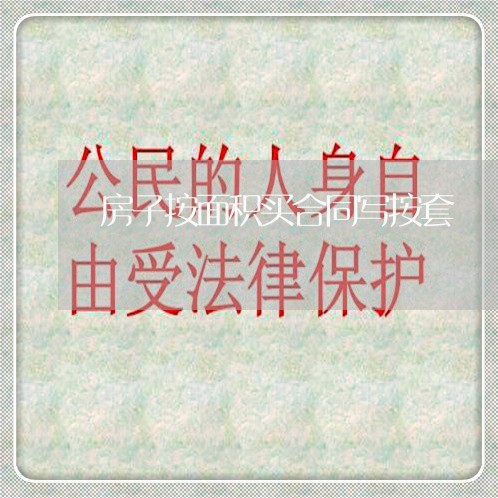 房子按面积买合同写按套/2023041683814