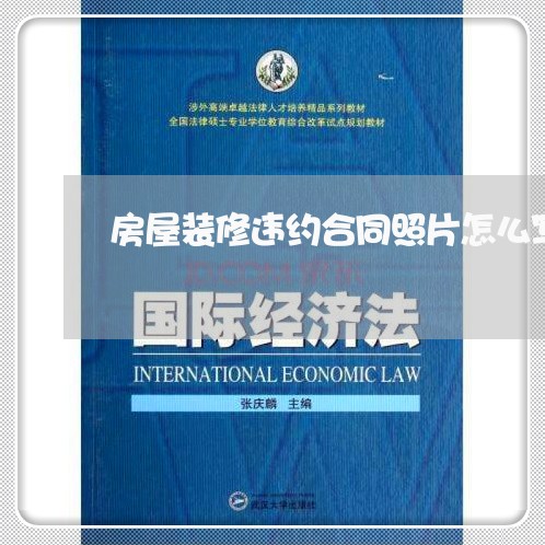 房屋装修违约合同照片怎么写/2023022704148 房屋装修违约合同照片怎么写/2023022704148
