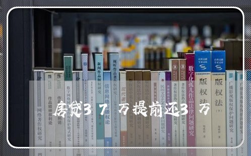 房贷37万提前还3万/2023041353705