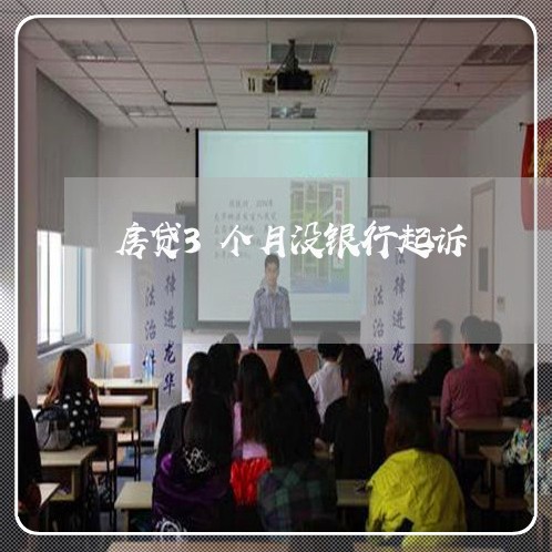 房贷3个月没银行起诉/2023041329158