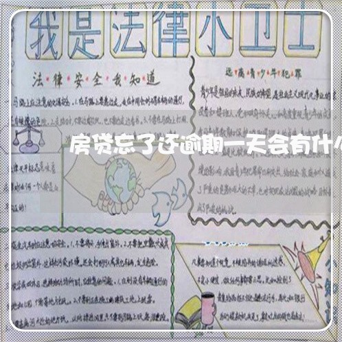 房贷忘了还逾期一天会有什么影响