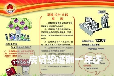 房贷想延期一年还/2023033080380