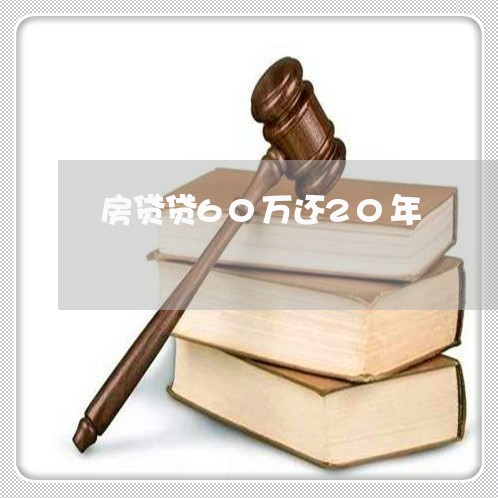 房贷贷60万还20年/2023041350603