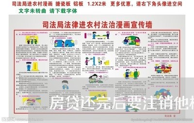 房贷还完后要注销他权/2023041407039