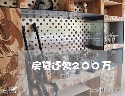 房贷还欠200万/2023033174725