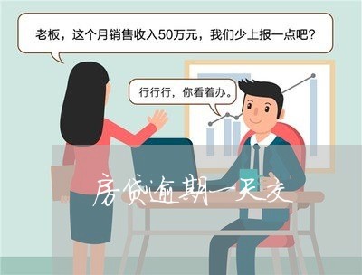 房贷逾期一天交 房贷逾期一天交