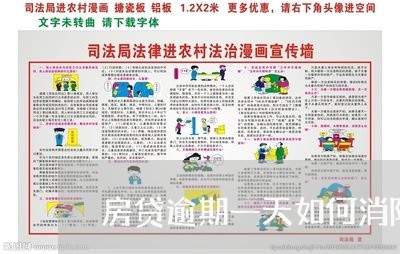 房贷逾期一天如何消除/2023041447350