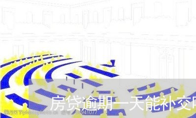 房贷逾期一天能补交吗/2023041464929 房贷逾期一天能补交吗/2023041464929