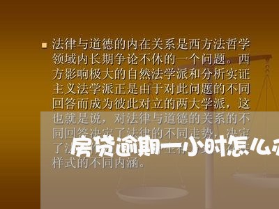 房贷逾期一小时怎么办/2023041428279