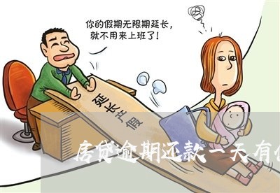 房贷逾期还款一天有什么问题
