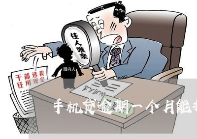手机贷逾期一个月能打电话吗