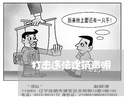 打击违法建筑声明