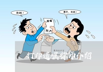 打印遗嘱律师介绍