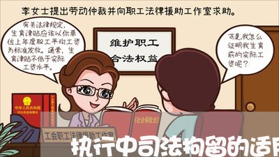 执行中司法拘留的适用 执行中司法拘留的适用