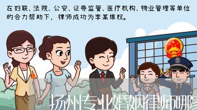 扬州专业婚姻律师哪家好
