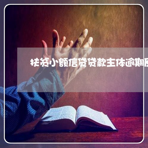 扶贫小额信贷贷款主体逾期原因 扶贫小额信贷贷款主体逾期原因