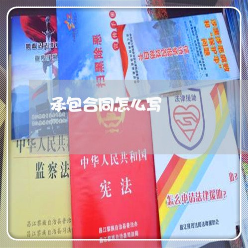 承包合同怎么写/2023011727156 承包合同怎么写/2023011727156