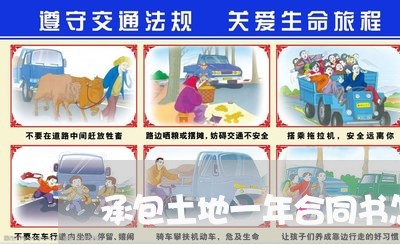 承包土地一年合同书怎么写/2023060838593
