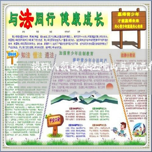 投标人须提供法院出具的无行贿 投标人须提供法院出具的无行贿
