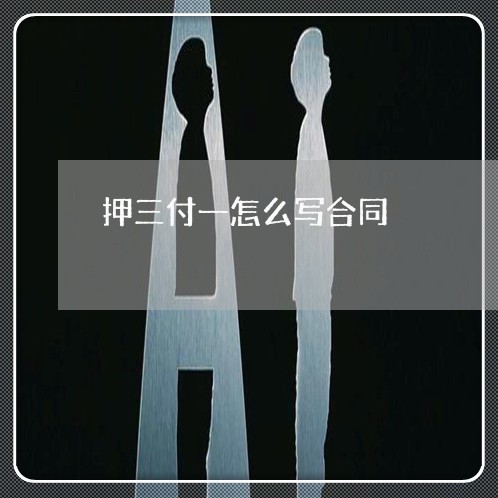押三付一怎么写合同/2023022692849 押三付一怎么写合同/2023022692849