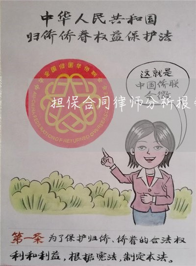 担保合同律师分析报告怎么写/2023022604958