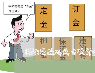 拆除违法建设专项资金 拆除违法建设专项资金