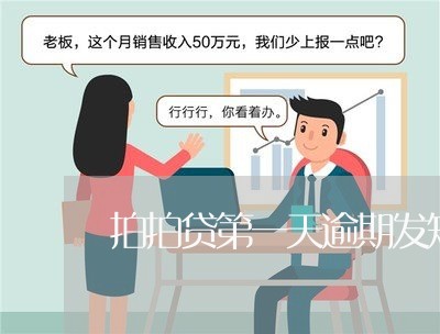 拍拍贷第一天逾期发短信 拍拍贷第一天逾期发短信