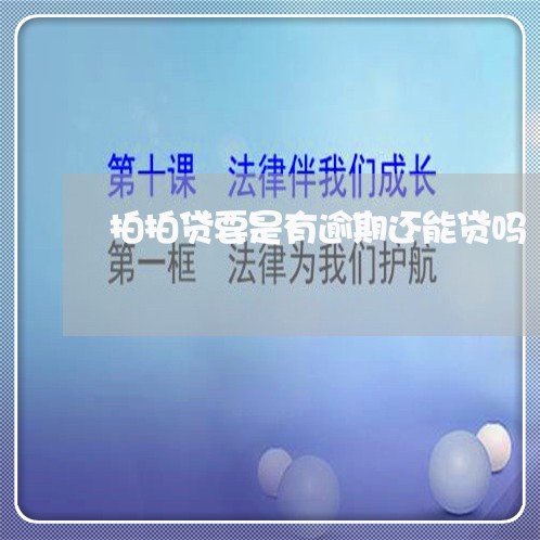 拍拍贷要是有逾期还能贷吗 拍拍贷要是有逾期还能贷吗