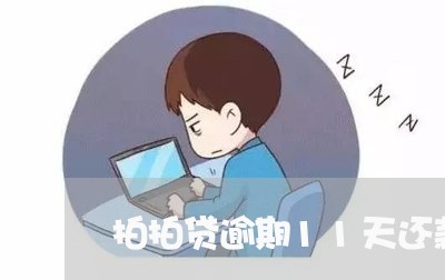 拍拍贷逾期11天还款了/2023061916037