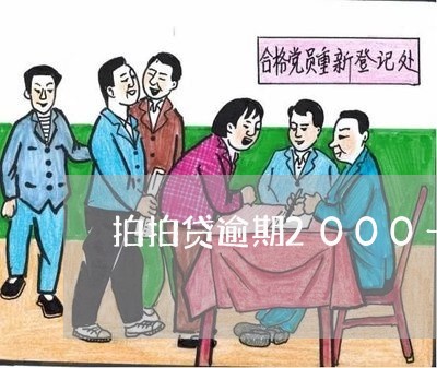 拍拍贷逾期2000一年多没还/2023032484037