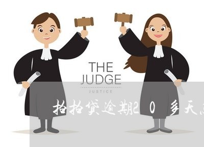 拍拍贷逾期20多天怎么处理