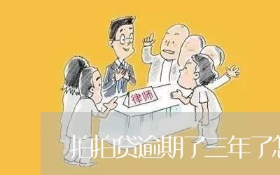 拍拍贷逾期了三年了怎么办/2023042265049