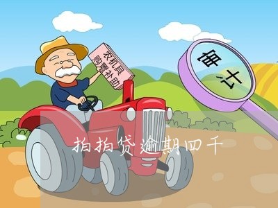 拍拍贷逾期四千/2023013176147