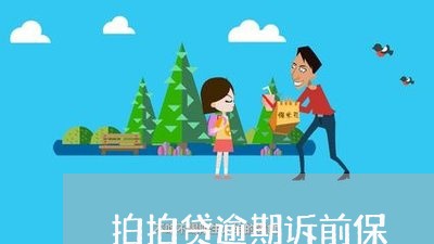 拍拍贷逾期诉前保/2023020141824