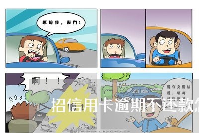 招信用卡逾期不还款怎么办 招信用卡逾期不还款怎么办