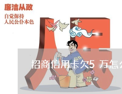 招商信用卡欠5万怎么分期 招商信用卡欠5万怎么分期
