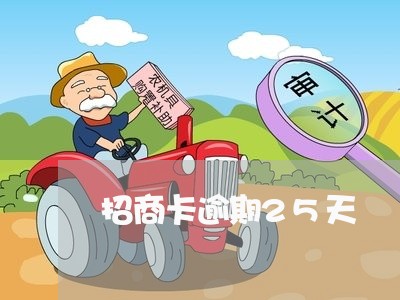 招商卡逾期25天