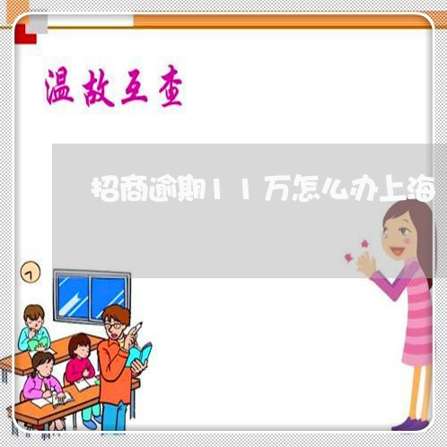 招商逾期11万怎么办上海 招商逾期11万怎么办上海