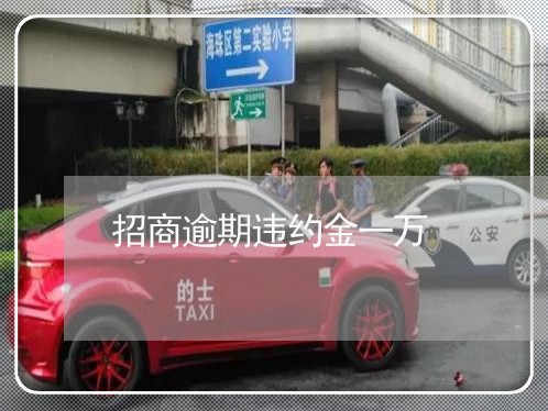 招商逾期违约金一万/2023020741485