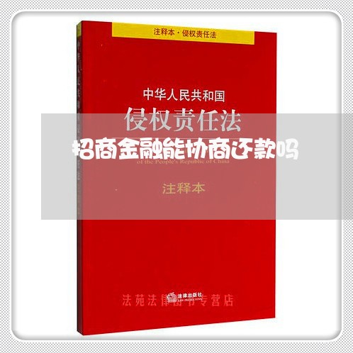 招商金融能协商还款吗/2023110893616