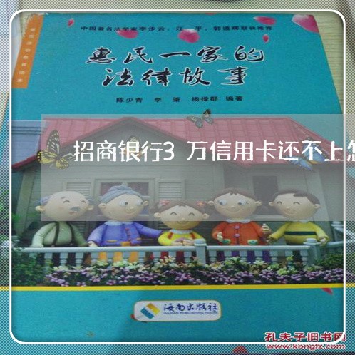 招商银行3万信用卡还不上怎么办