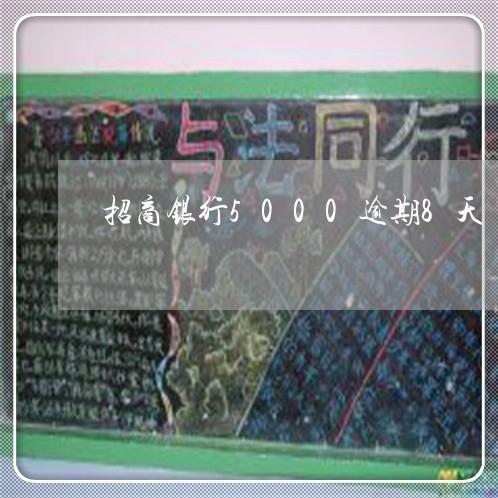 招商银行5000逾期8天 招商银行5000逾期8天