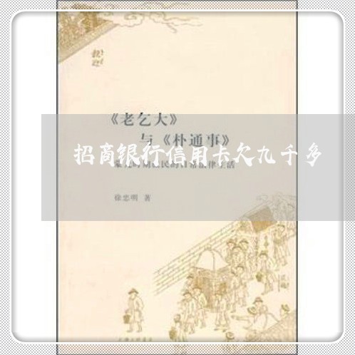 招商银行信用卡欠九千多 招商银行信用卡欠九千多