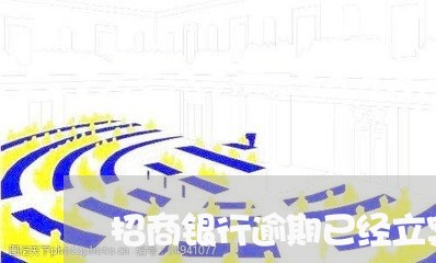 招商银行逾期已经立案