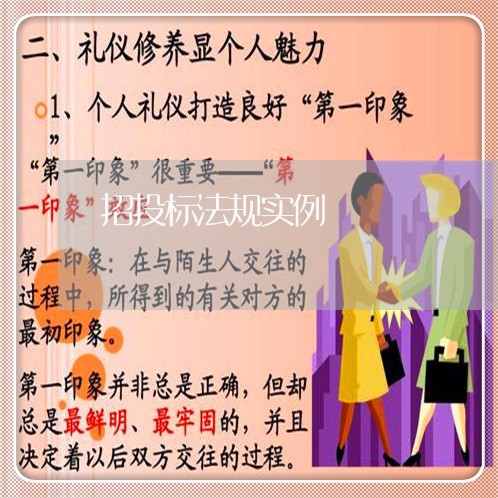 招投标法规实例 招投标法规实例