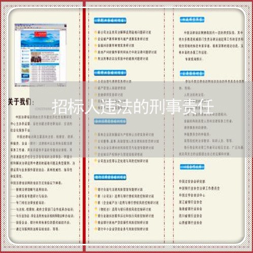 招标人违法的刑事责任 招标人违法的刑事责任