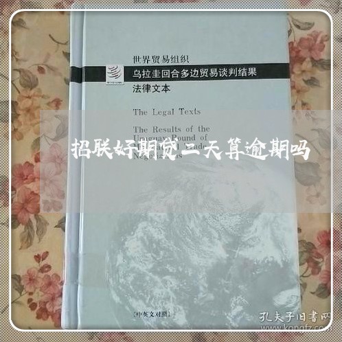 招联好期贷二天算逾期吗
