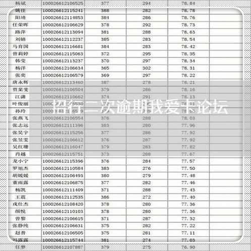 招行二次逾期我爱卡论坛/2023120982613