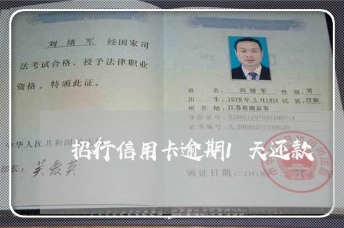 招行信用卡逾期1天还款 招行信用卡逾期1天还款