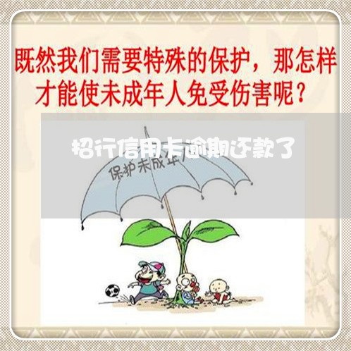招行信用卡逾期还款了/2023061743835